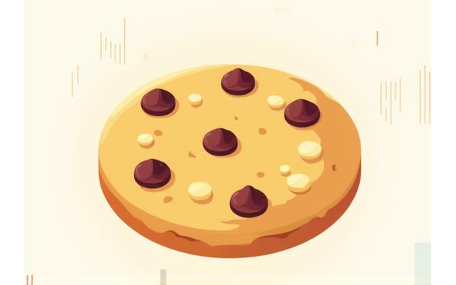 Representación de cookies digitales o rastreadores de datos.