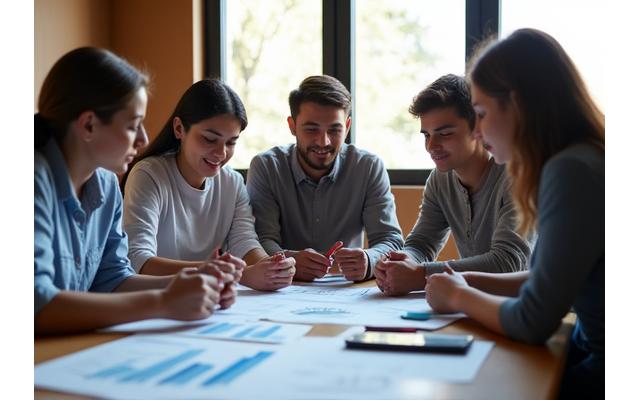 Personas planificando finanzas